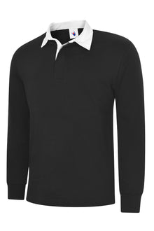 Uneek Classic Rugby Shirt UC402 - Black