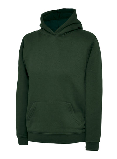 Uneek Childrens Hoodie UC503 - Bottle Green