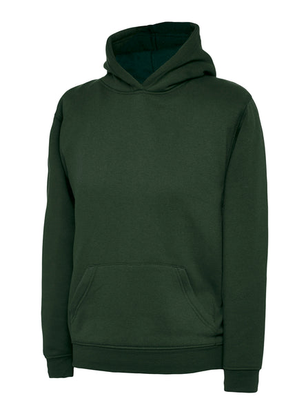 Uneek Childrens Hoodie UC503 - Bottle Green