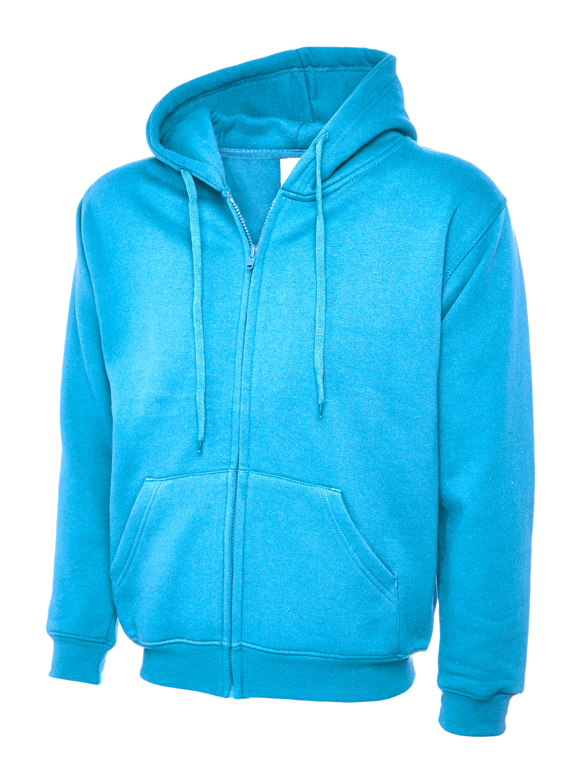 Uneek Adults Unisex Classic Full Zip Hooded Sweatshirt UC504 - Sky