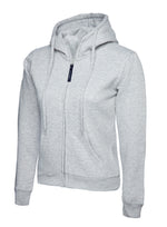 Uneek Ladies Classic Full Zip Hooded Sweatshirt - UC505 - thumbnail 4