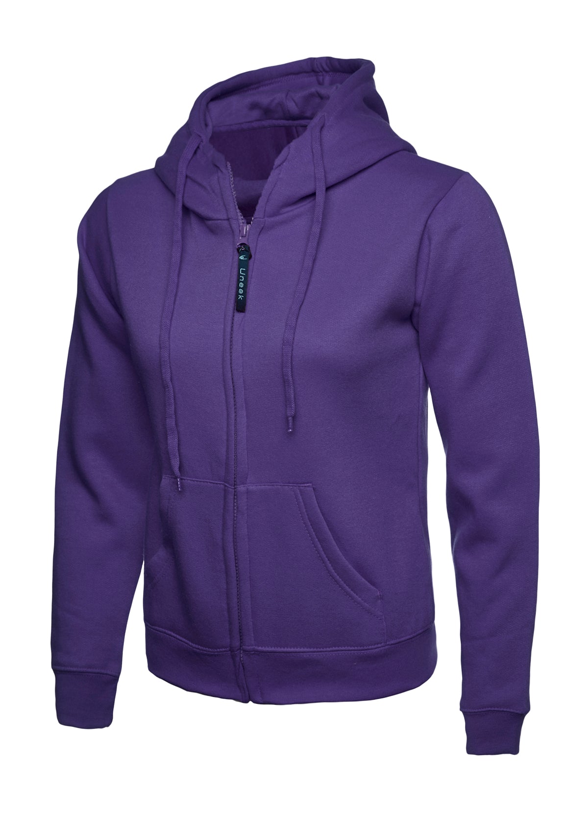 Uneek Ladies Classic Full Zip Hooded Sweatshirt UC505 - Purple