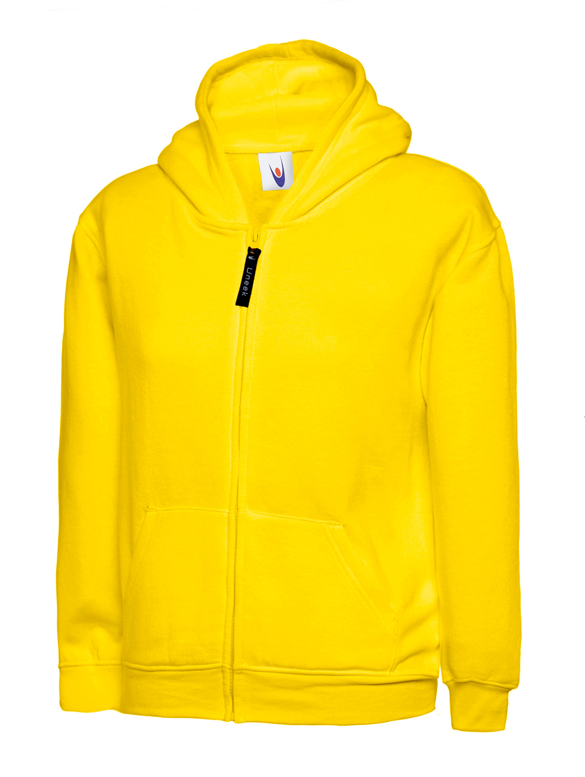 Uneek Childrens Classic Full Zip Hooded Sweatshirt UC506 - Yellow