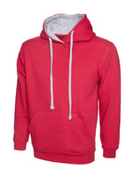 Uneek Contrast Hooded Sweatshirt - UC507 - thumbnail 4