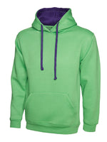 Uneek Contrast Hooded Sweatshirt - UC507 - thumbnail 6