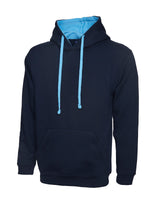 Uneek Contrast Hooded Sweatshirt - UC507 - thumbnail 8