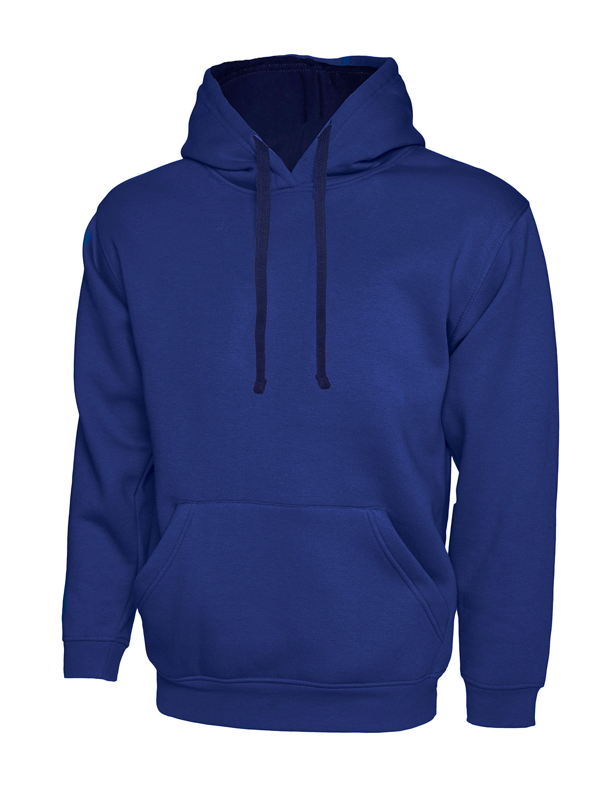 Uneek Contrast Hooded Sweatshirt UC507 - Royal/Navy