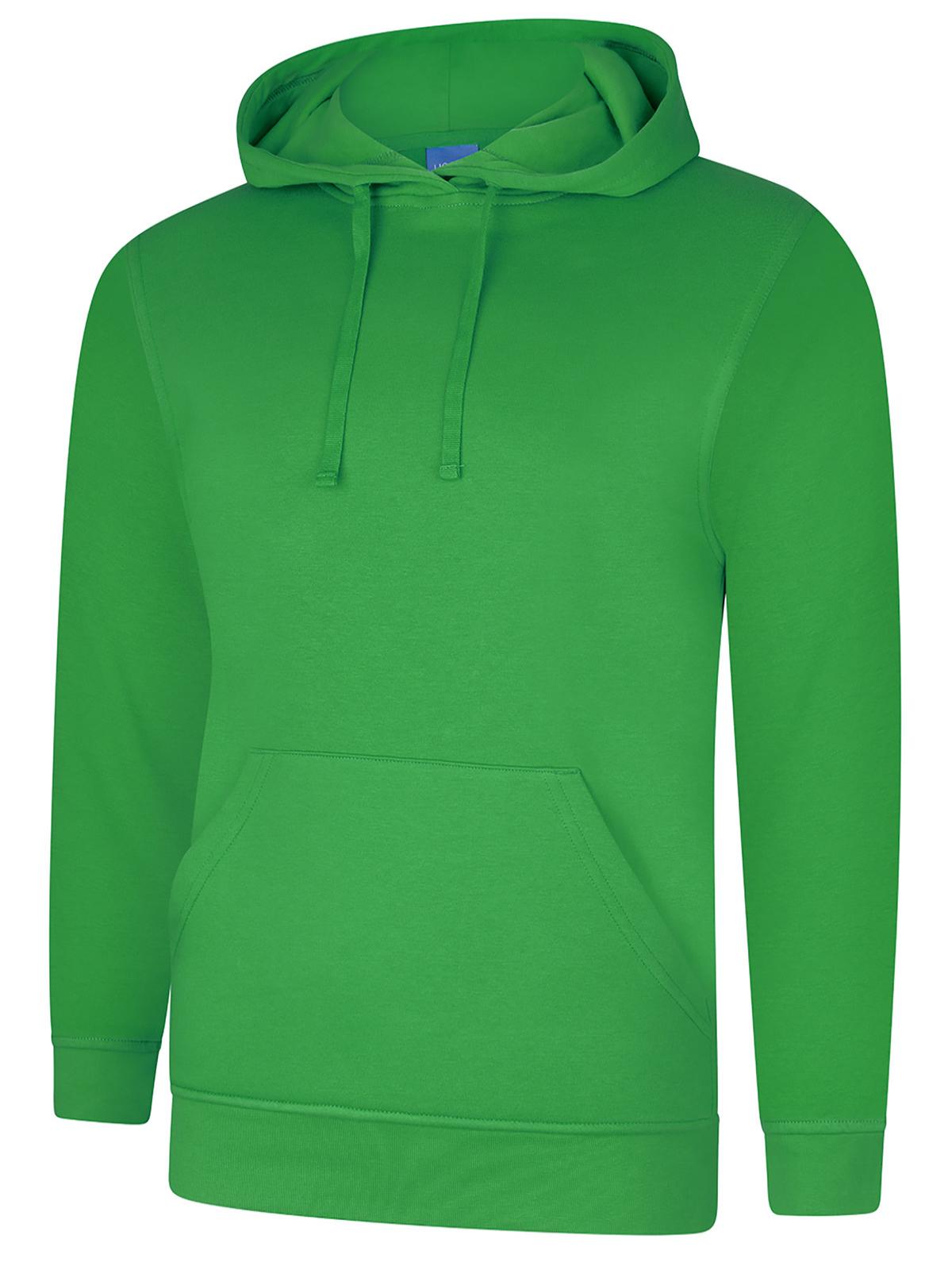 Uneek Deluxe Hooded Sweatshirt UC509 - Amazon Green