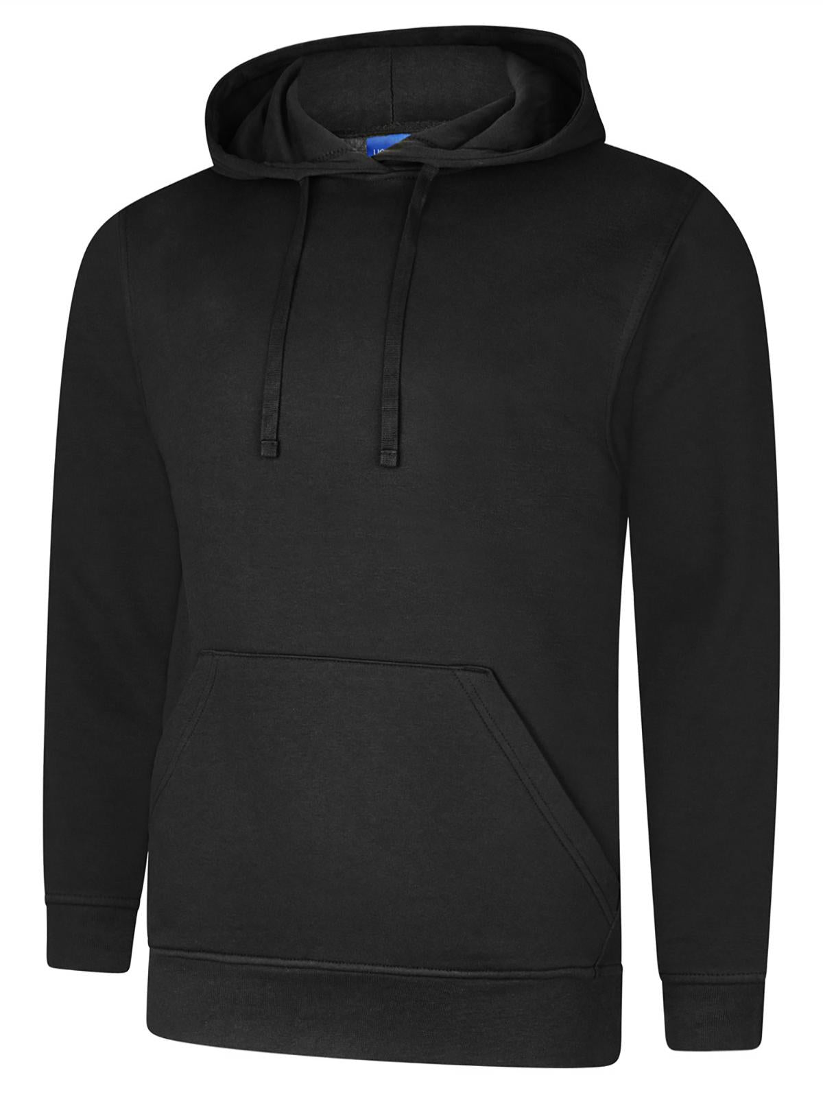 Uneek Deluxe Hooded Sweatshirt UC509 - Black