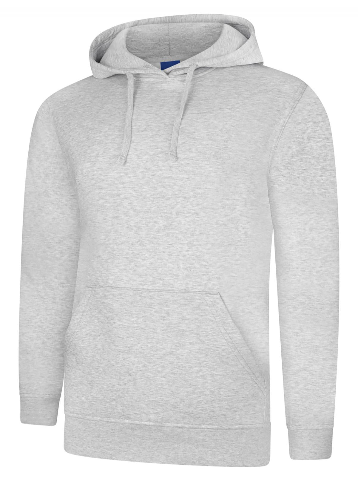 Uneek Deluxe Hooded Sweatshirt UC509 - Heather Grey