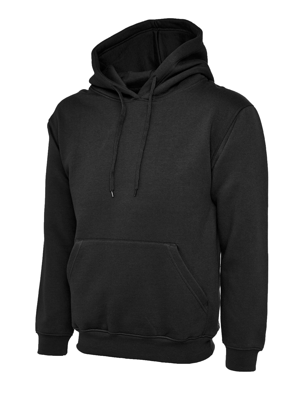 Uneek Ladies Deluxe Hooded Sweatshirt UC510 - Black