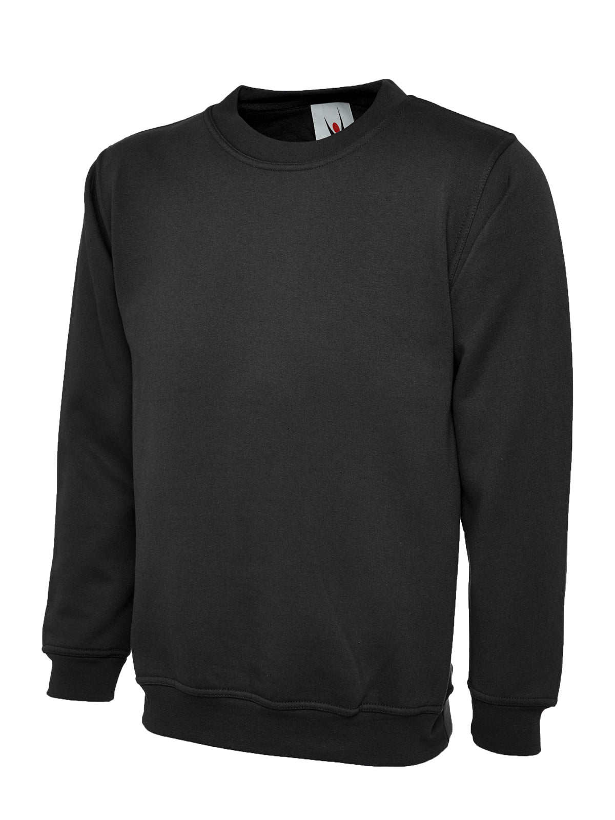 Uneek Ladies Deluxe Crew Neck Sweatshirt UC511 - Black