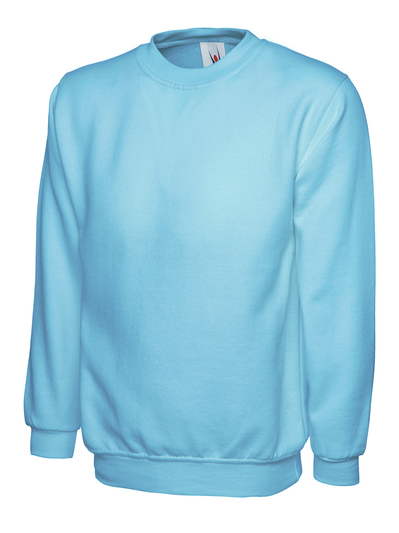 Uneek Ladies Deluxe Crew Neck Sweatshirt UC511 - Sky