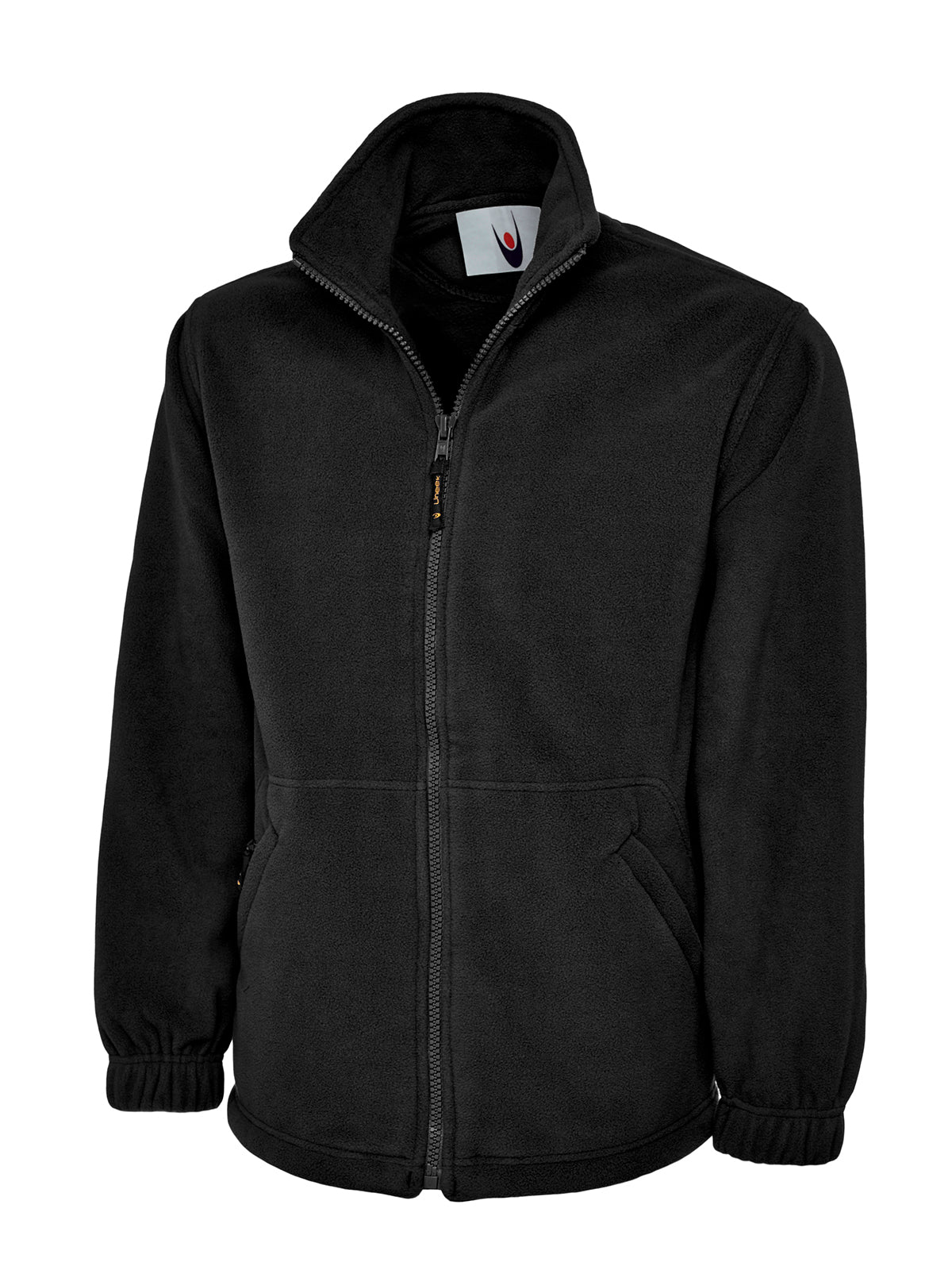 Uneek Unisex Premium Full Zip Micro Work Fleece UC601 - Black