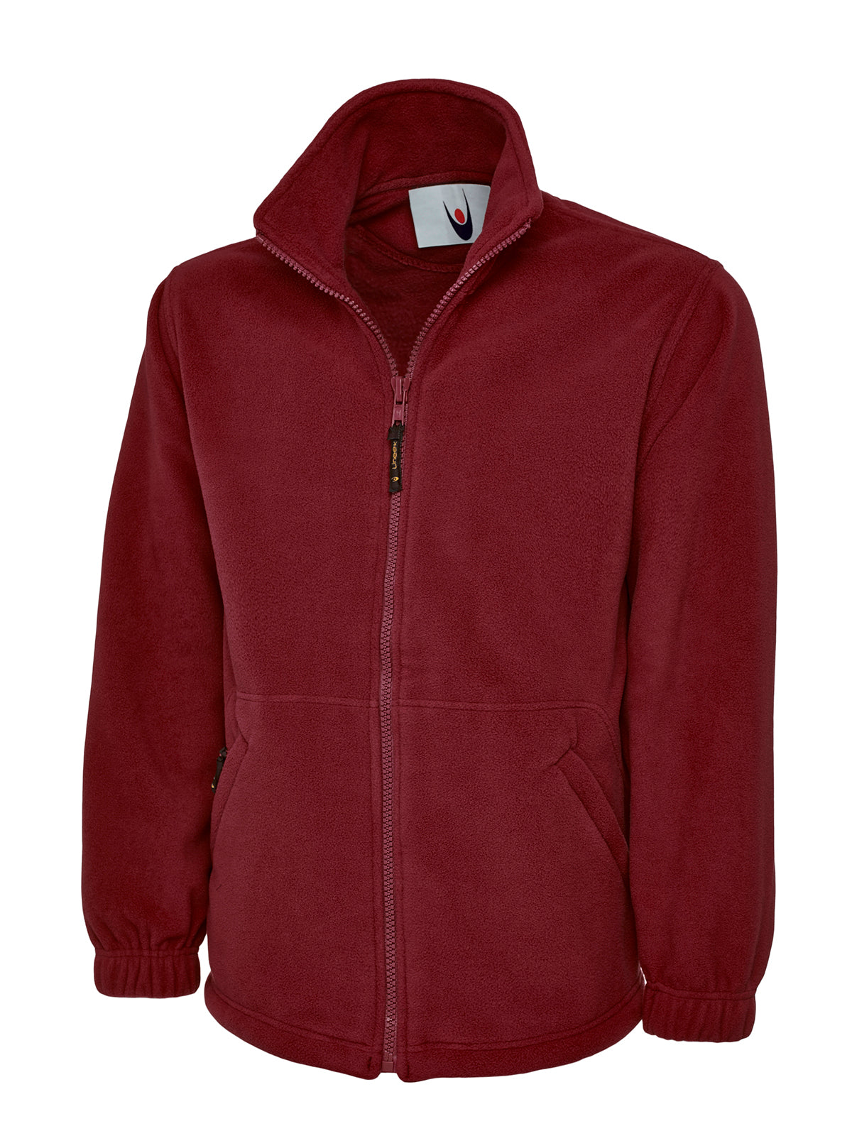 Uneek Unisex Premium Full Zip Micro Work Fleece UC601 - Maroon