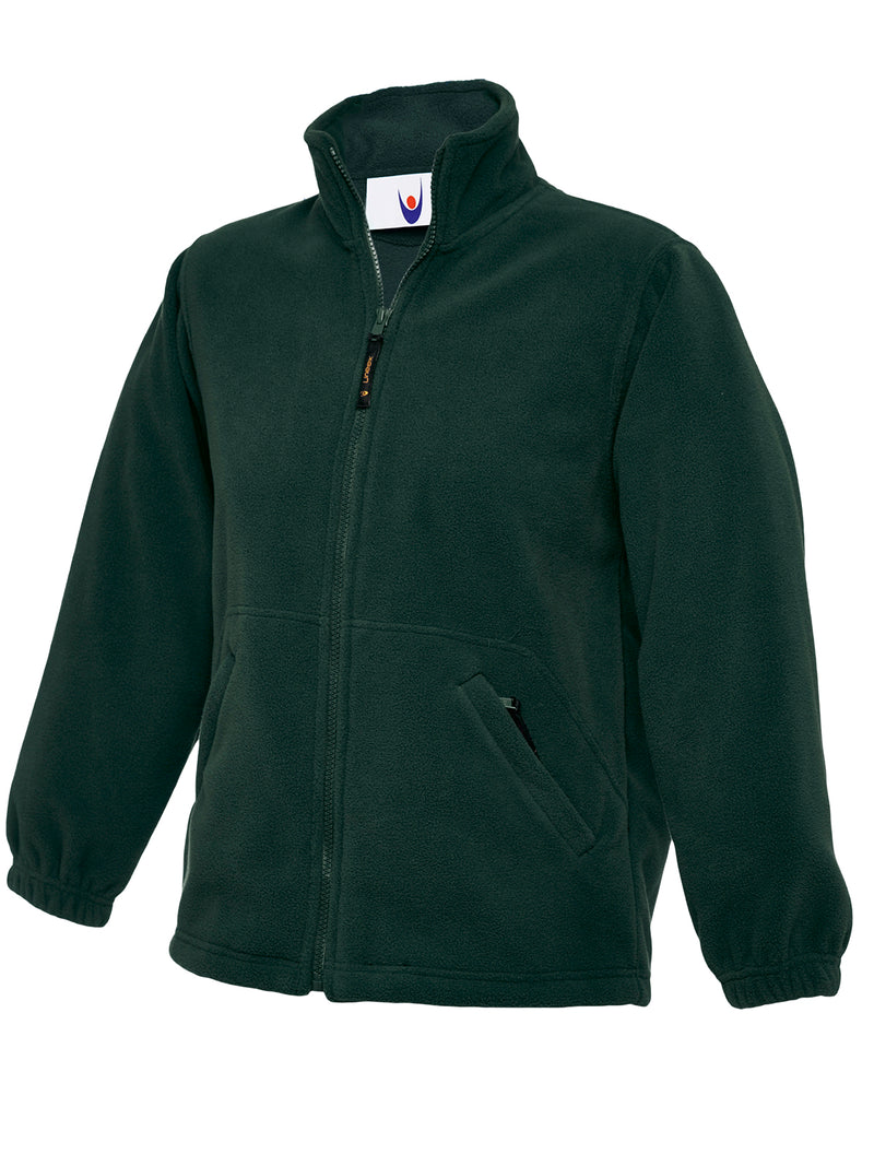 Uneek Childrens Full Zip Micro Fleece Jacket UC603 - Bottle Green