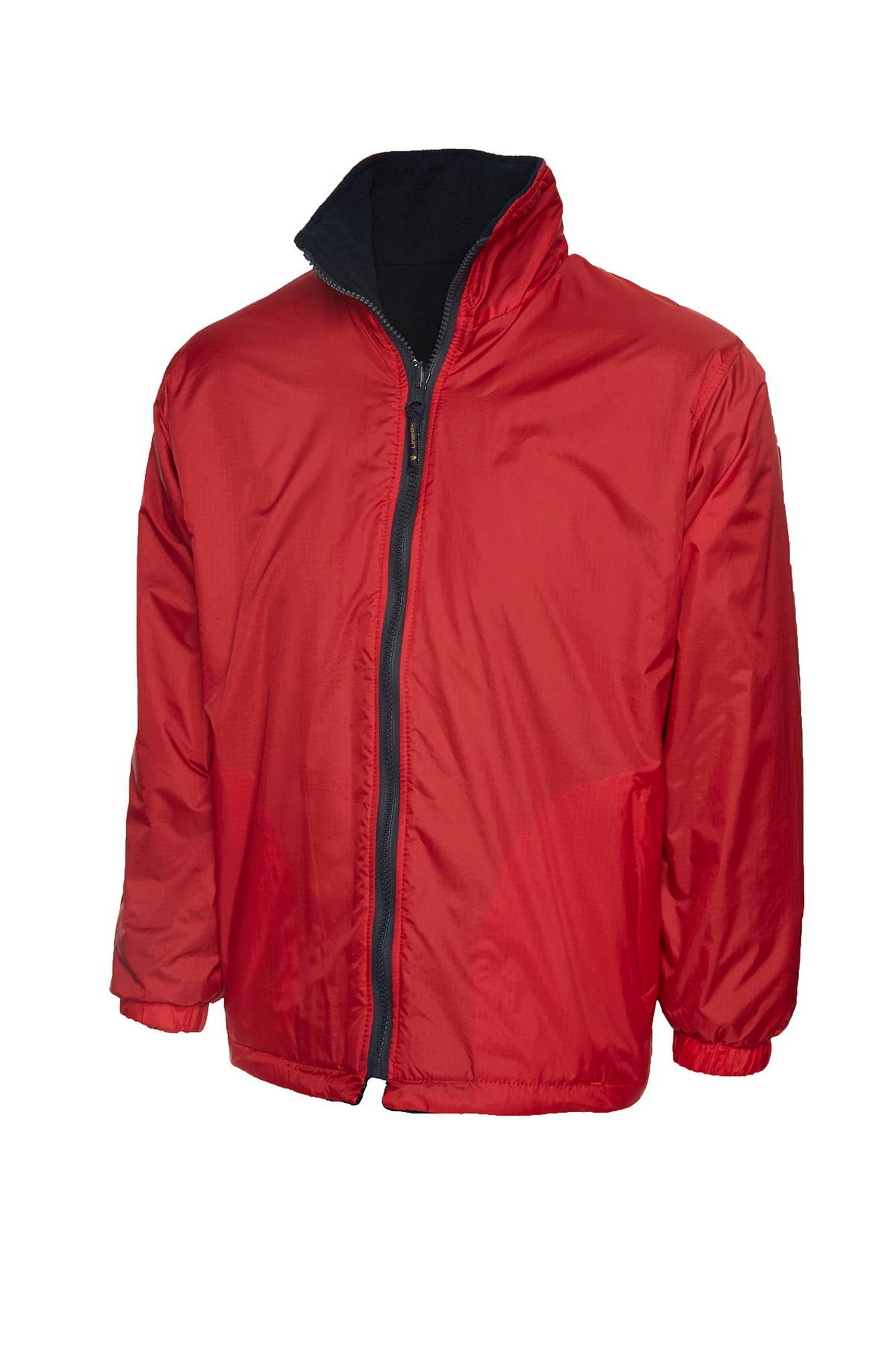 Uneek Childrens Reversible Fleece Jacket UC606 - Red/Navy