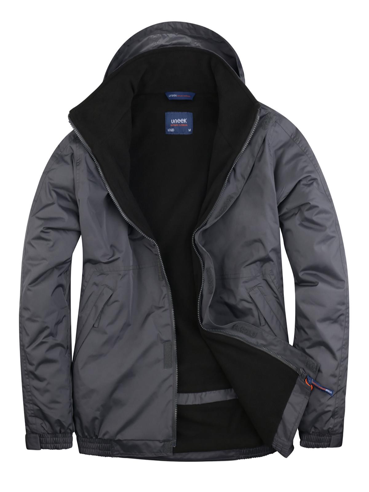 Uneek Premium Outdoor Jacket UC620 - Deep Grey/Black