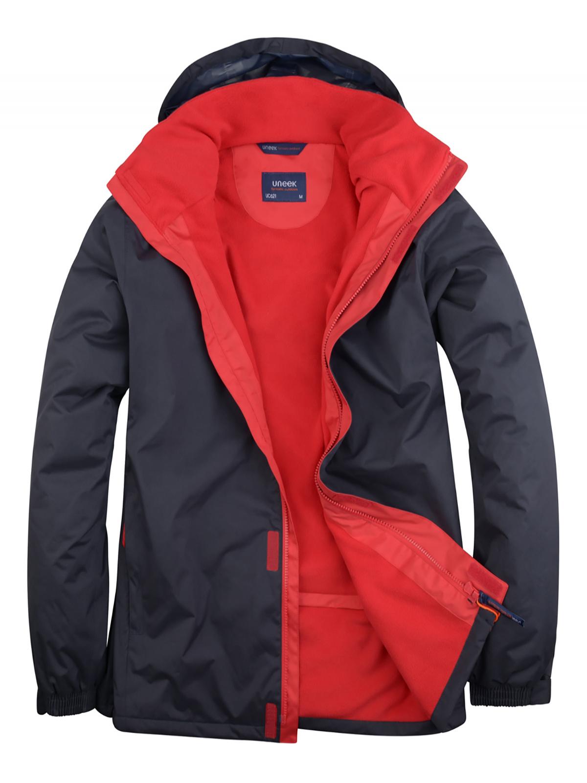 Uneek Deluxe Outdoor Jacket UC621 - Navy/Red