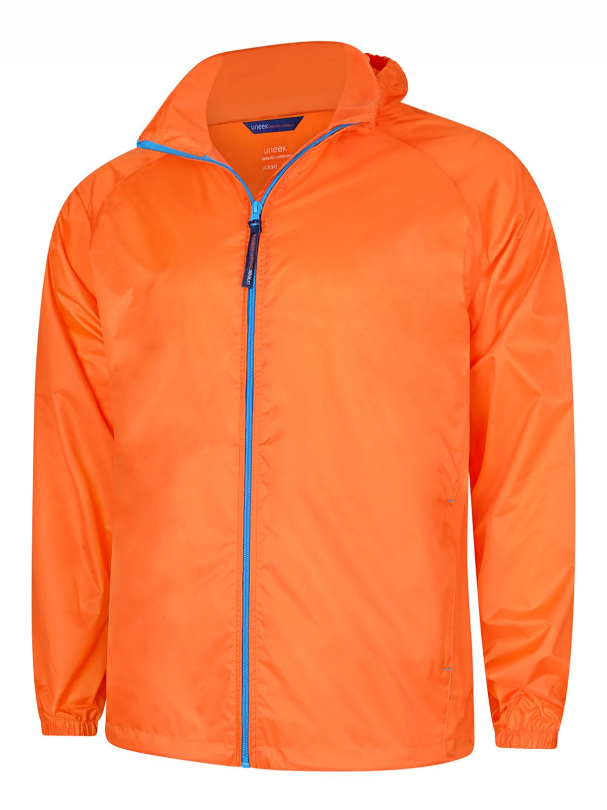 Uneek Active Jacket UC630 - Fiery Orange/Surf Blue