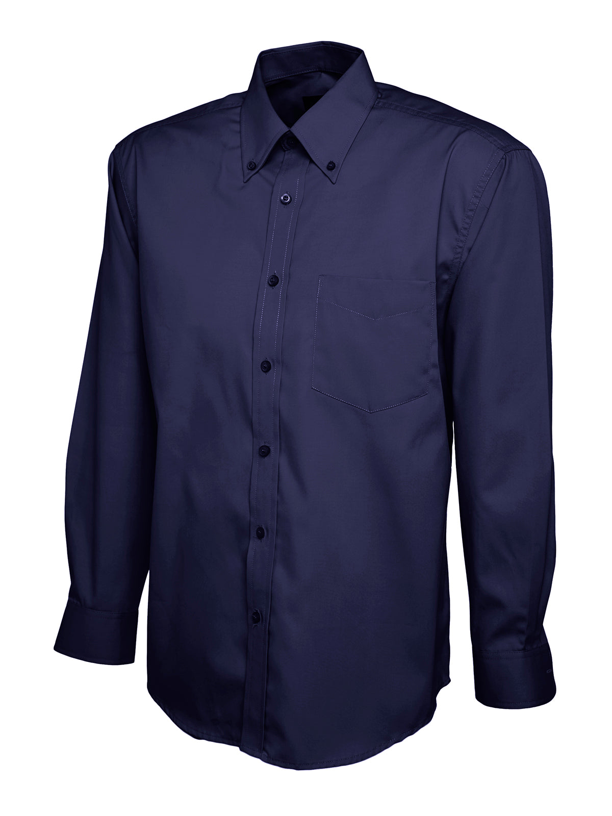 Uneek Mens Pinpoint Oxford Full Sleeve Shirt UC701 - Navy