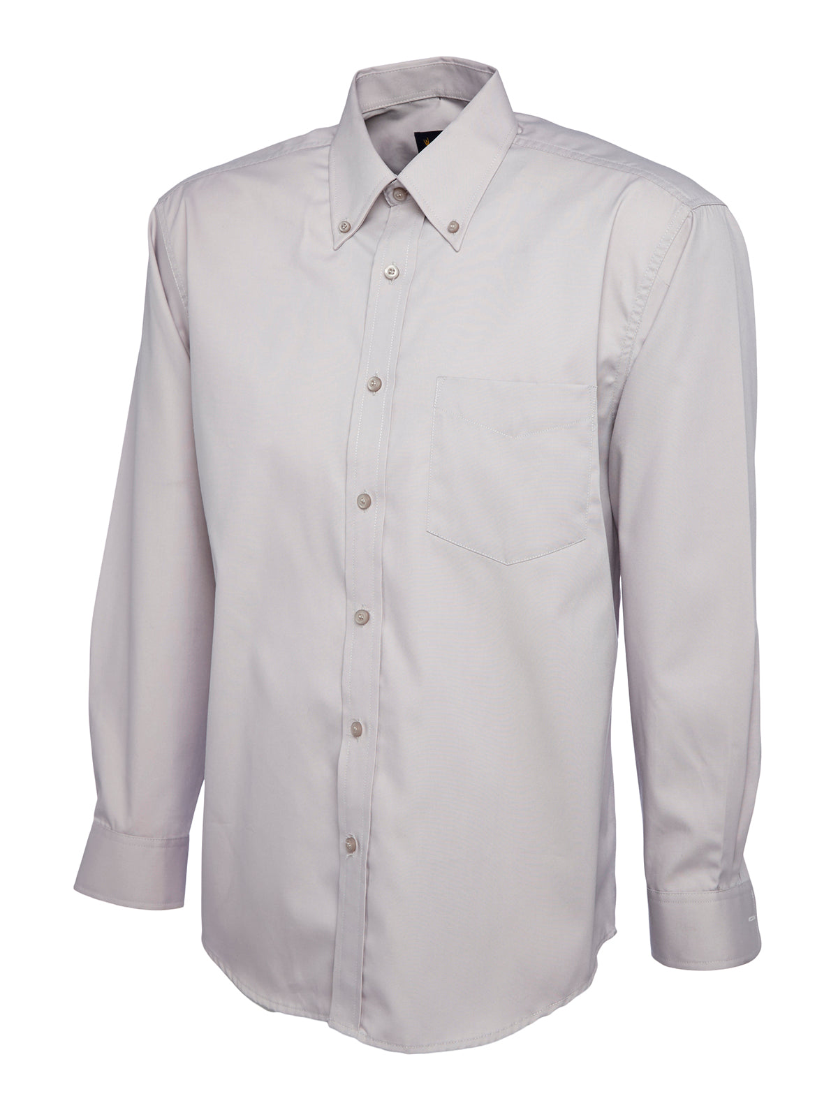 Uneek Mens Pinpoint Oxford Full Sleeve Shirt UC701 - Silver Grey