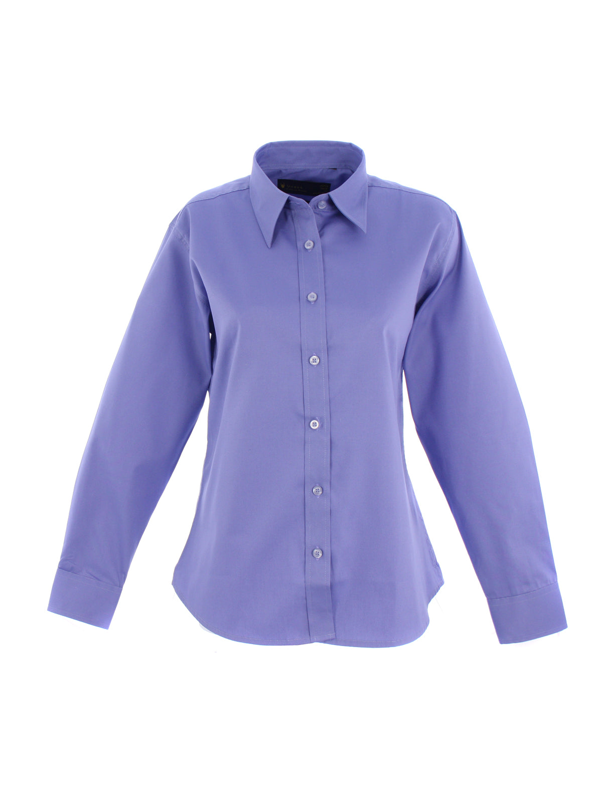 Uneek Ladies Pinpoint Oxford Full Sleeve Shirt UC703 - Mid Blue