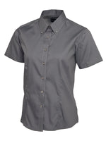 Uneek Ladies Pinpoint Oxford Half Sleeve Shirt - UC704 - thumbnail 3