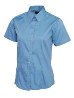 Uneek Ladies Pinpoint Oxford Half Sleeve Shirt - UC704 - thumbnail 5