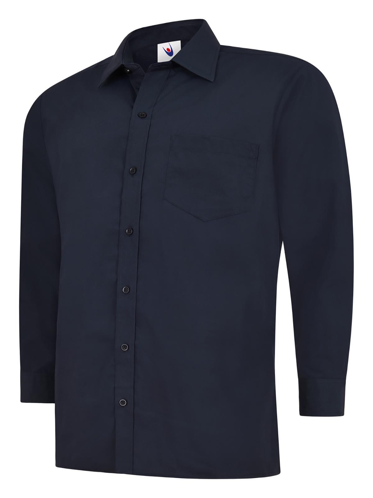 Uneek Mens Poplin Full Sleeve Shirt UC709 - Navy