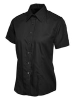 Uneek Ladies Poplin Half Sleeve Shirt - UC712 - thumbnail 2