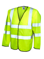 Uneek Long Sleeve Safety Waist Coat - UC802 - thumbnail 4