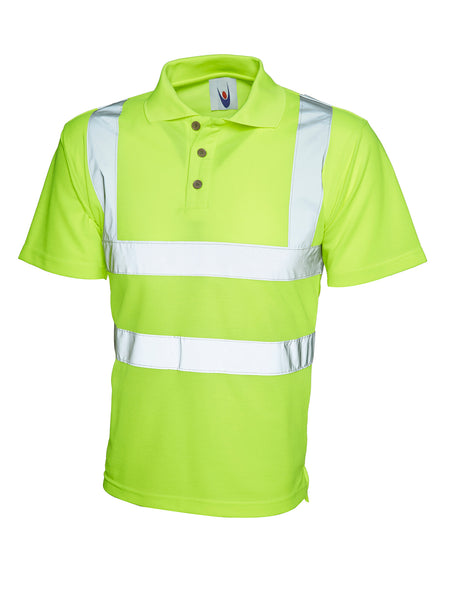 Uneek Hi-Viz Polo Shirt UC805 - Yellow