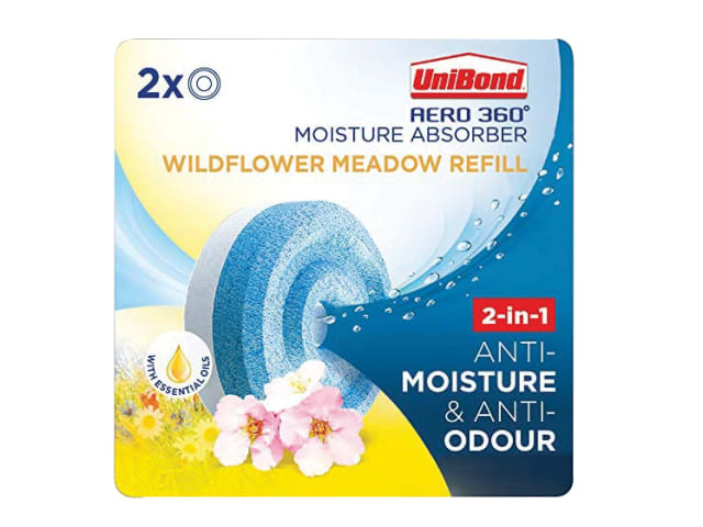 UniBond Aero 360 Moisture Absorber - Wildflower Meadow Refills (Pack 2)