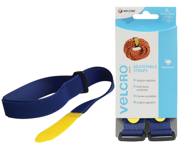 VELCRO® Brand VELCRO® Brand Hook & Loop Adjustable Strap (2) 25mm x 92cm Blue