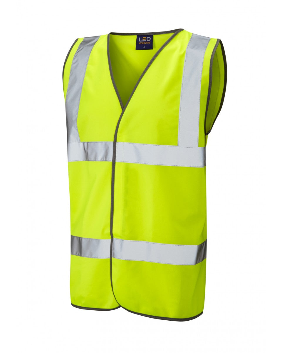 Leo Workwear Tarka Iso 20471 Cl 2 Vest Hv Yellow