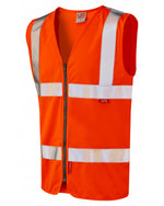 Leo Workwear Meeth Iso 20471 Cl 2 Lfs Zip Vest (En 14116) - thumbnail 1