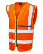 Leo Workwear Foreland  Hi-Vis Vest with Pocket