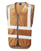 Leo Workwear Commodore Reflective Bronze/Silver/Gold Hi-Vis Vest