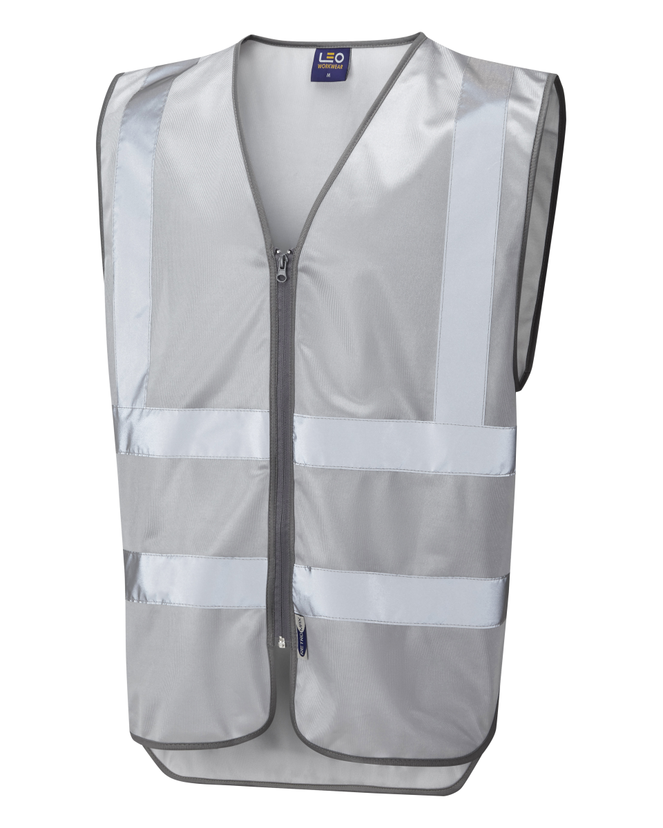 Leo Workwear Commodore Reflective Bronze/Silver/Gold Hi-Vis Vest