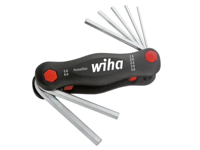 Wiha PocketStar Hex Key Set, 7 Piece (1.5-6mm)