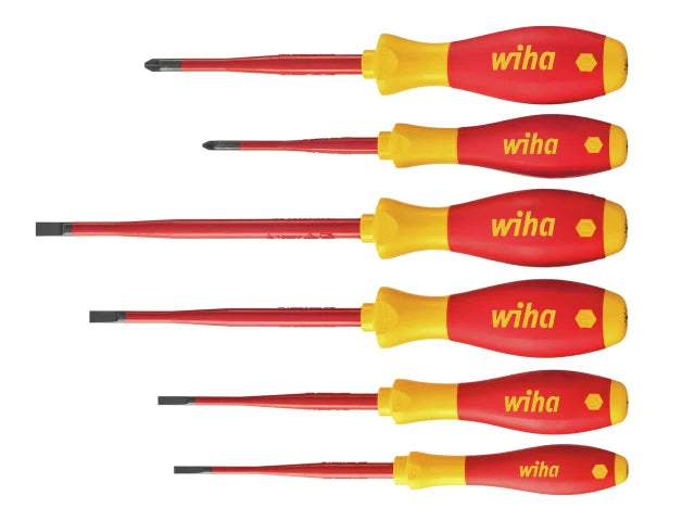 Wiha SoftFinish® electric slimFix SL/PZ Screwdriver Set, 6 Piece