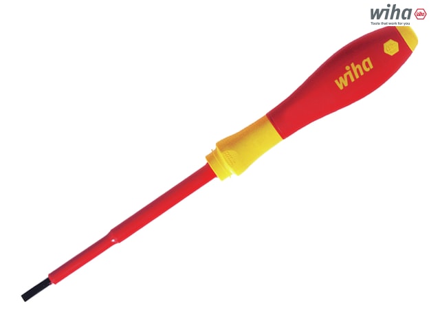 Wiha SoftFinish® electric slimFix Screwdriver, Slotted Tip - 3.5 x 100mm