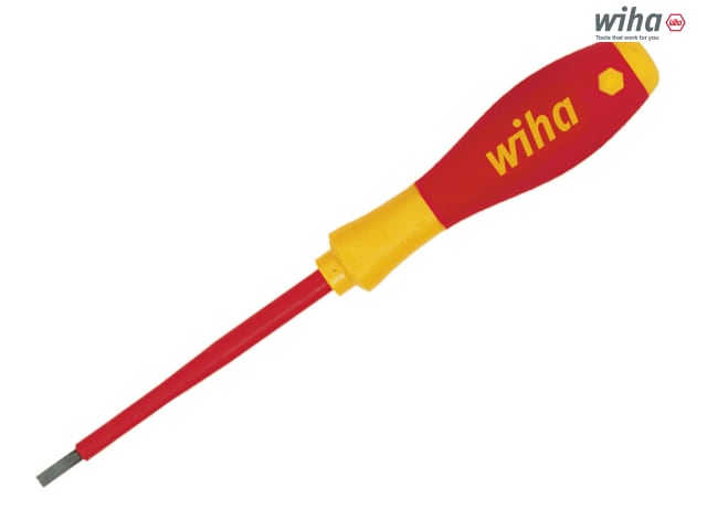 Wiha SoftFinish® electric slimFix Screwdriver, Slotted Tip - 4.5 x 125mm