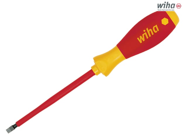 Wiha SoftFinish® electric slimFix Screwdriver, Slotted Tip - 5.5 x 125mm