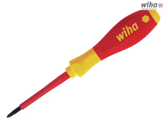 Wiha SoftFinish® electric slimFix Screwdriver, Pozidriv Tip - PZ1 x 80mm