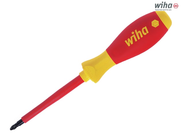 Wiha SoftFinish® electric slimFix Screwdriver, Pozidriv Tip - PZ2 x 100mm