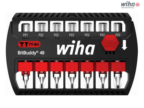 Wiha BitBuddy® Pozidriv TY Bit Set, 7 Piece