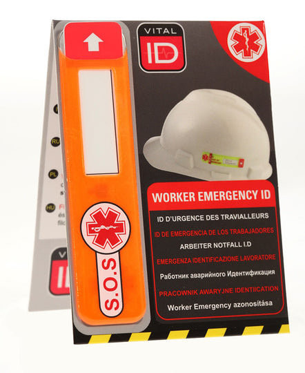 Vital ID Id Emergency Data Window Ice Tag