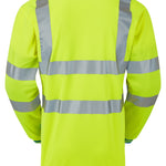 Pulsar Hi Vis Long Sleeve Cut Reinforced Polo Shirt - P458 - thumbnail 2